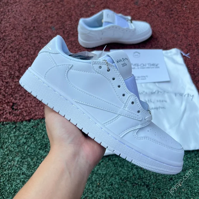 Travis Scott x Air Jordan 1 Low Golf Pure White DM7866-202