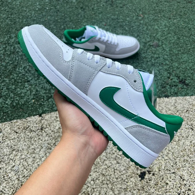 Air Jordan 1 Low Golf White Gray Green DD9315-112