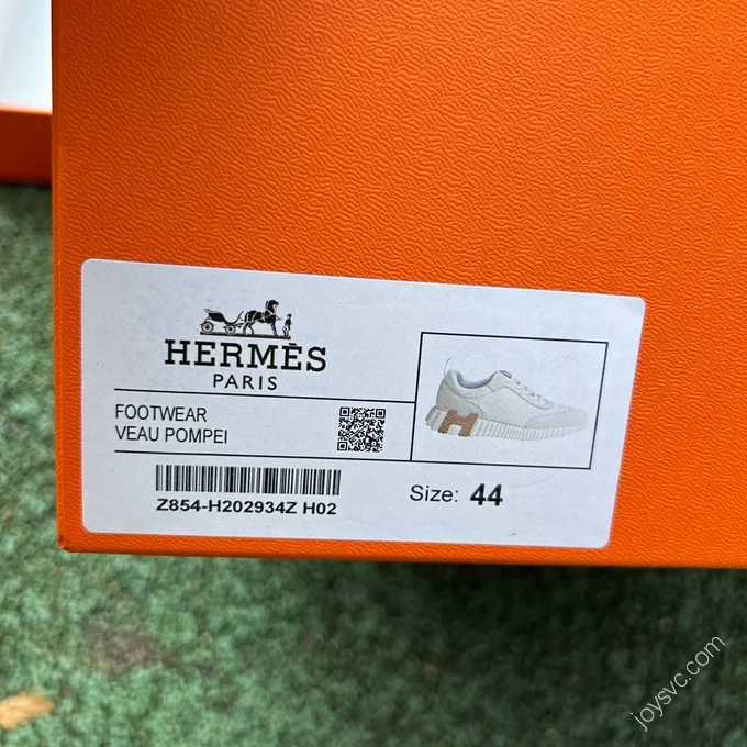 Hermes Bouncing Brown White