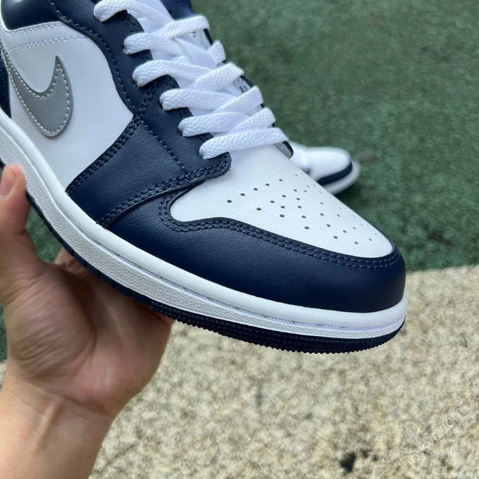 Air Jordan 1 Low White Blue Grey 553558-141