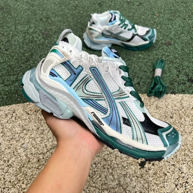 Balenciaga Runner 7.5 Blue Green White