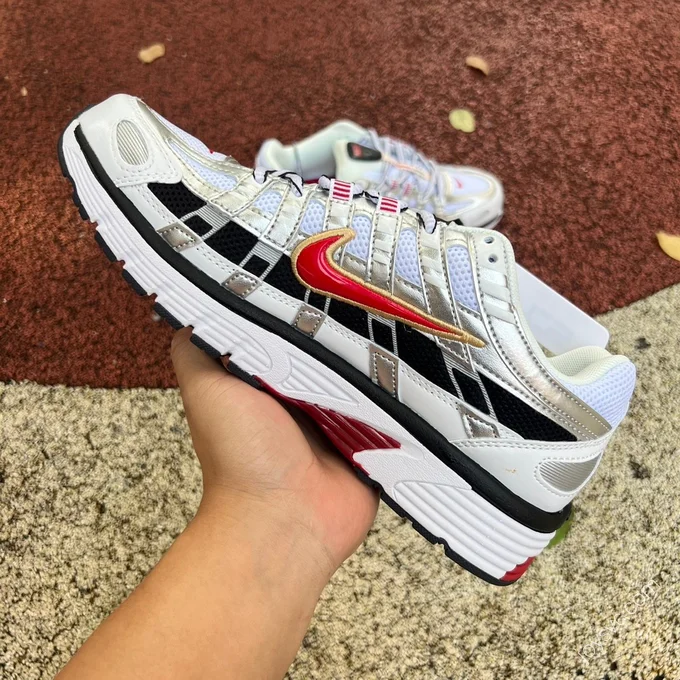 Nike P-6000 White Red Black Silver BV1021-101