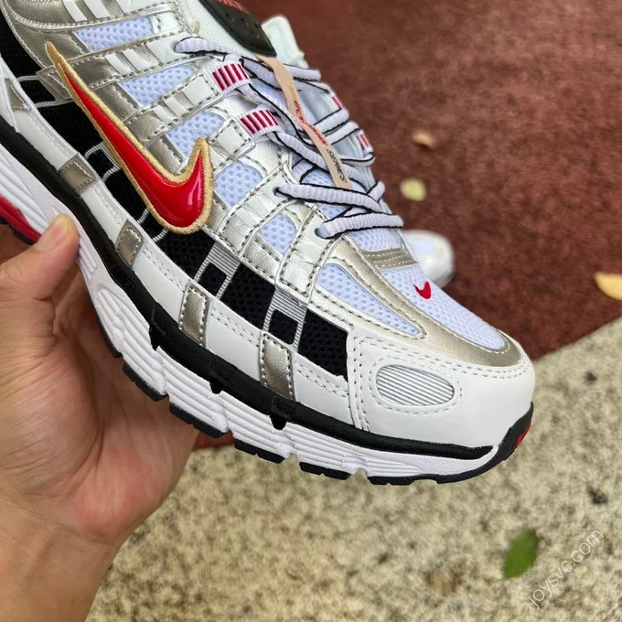 Nike P-6000 White Red Black Silver BV1021-101