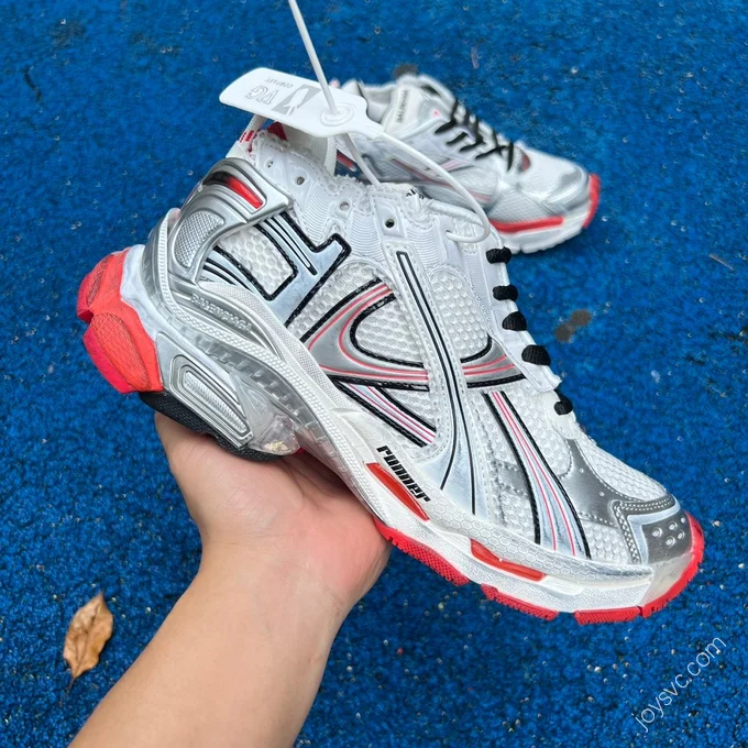 Balenciaga Runner 7.5 Red Silver White