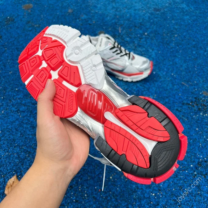 Balenciaga Runner 7.5 Red Silver White