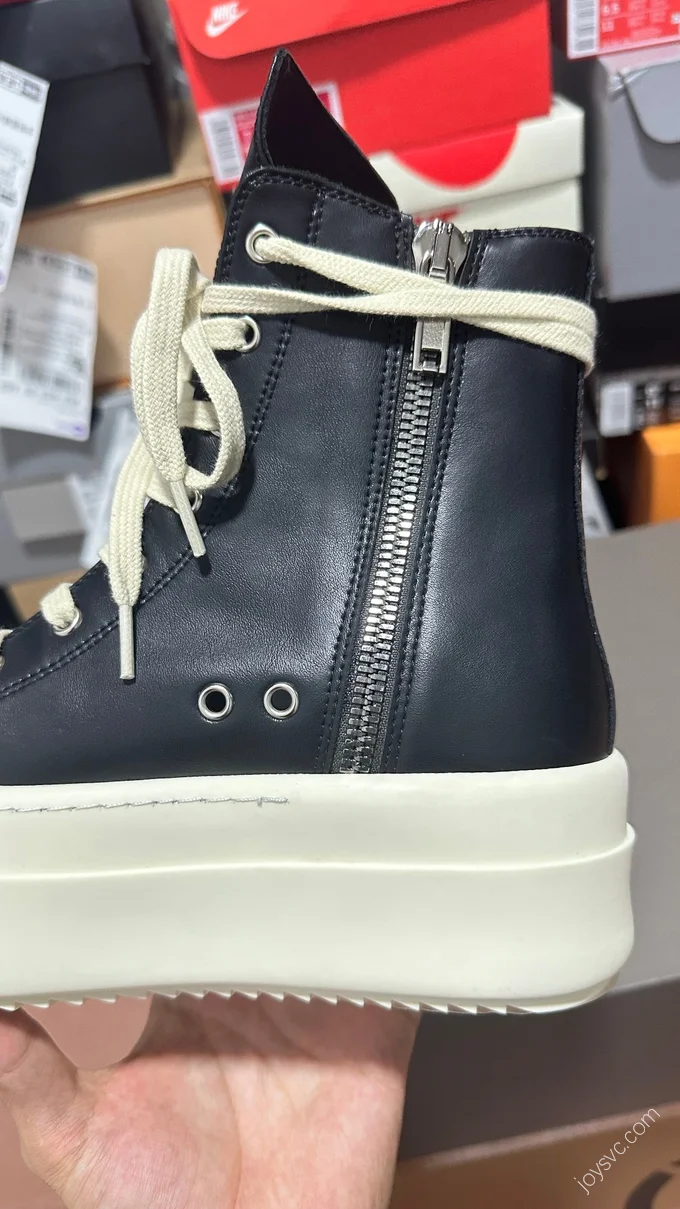 Rick Owens Black White High-Top