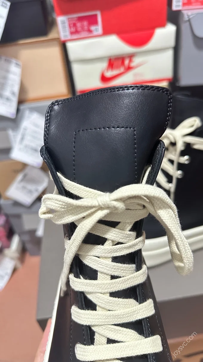 Rick Owens Black White High-Top