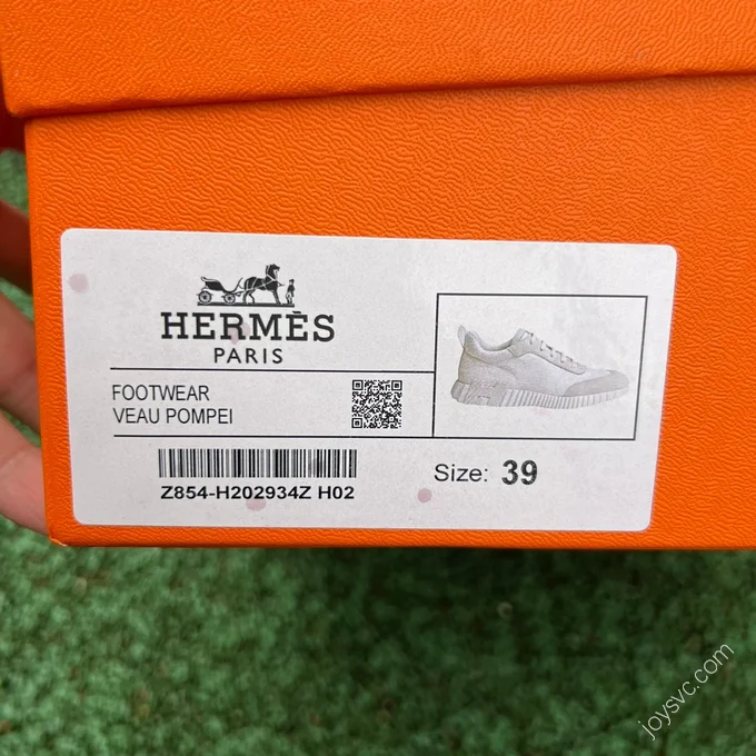 Hermes Bouncing White Grey