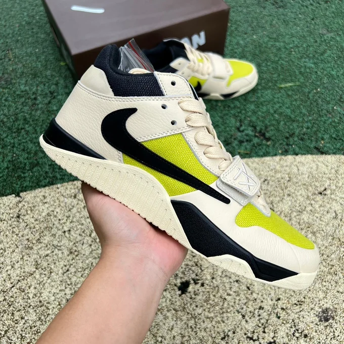 Travis Scott x Jordan Cut The Check Beige Green Black FZ8117-102