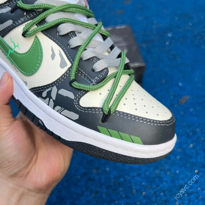 Nike Dunk Low Grey Green Custom DD1391-100