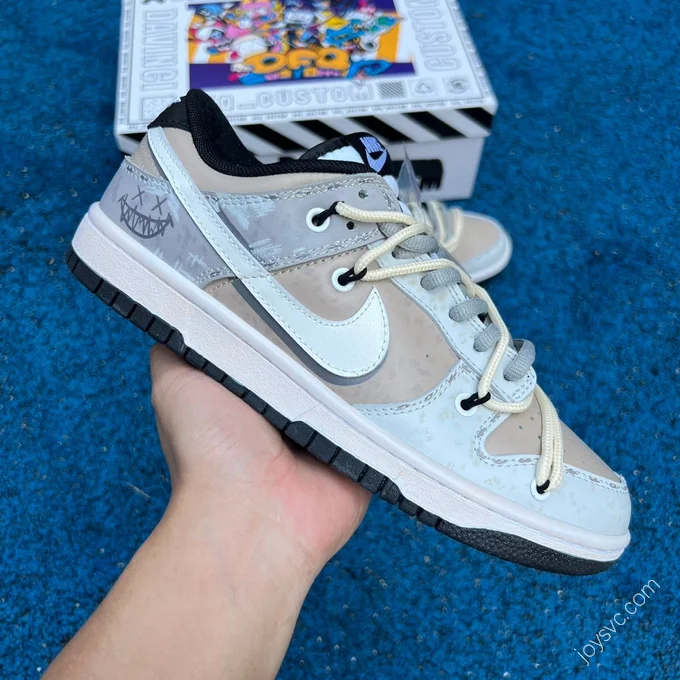 Nike Dunk Low Grey White Custom