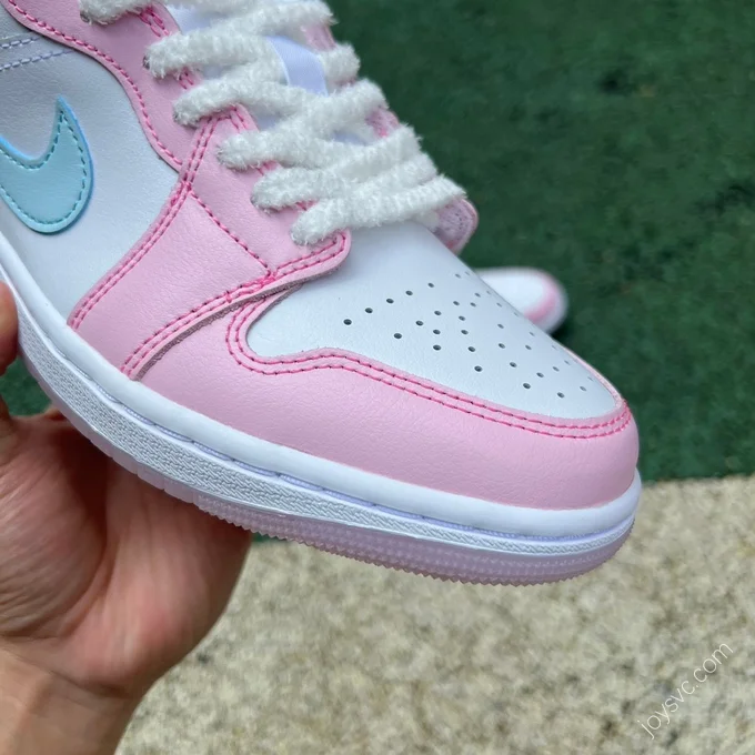 Air Jordan 1 Low White Pink Blue HM3706-141