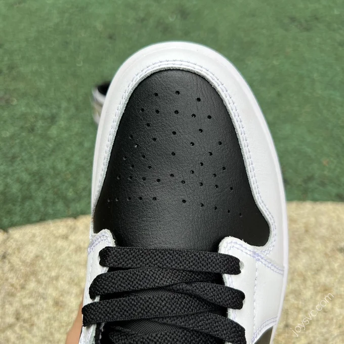 Air Jordan 1 Low White Black Gold 553558-172