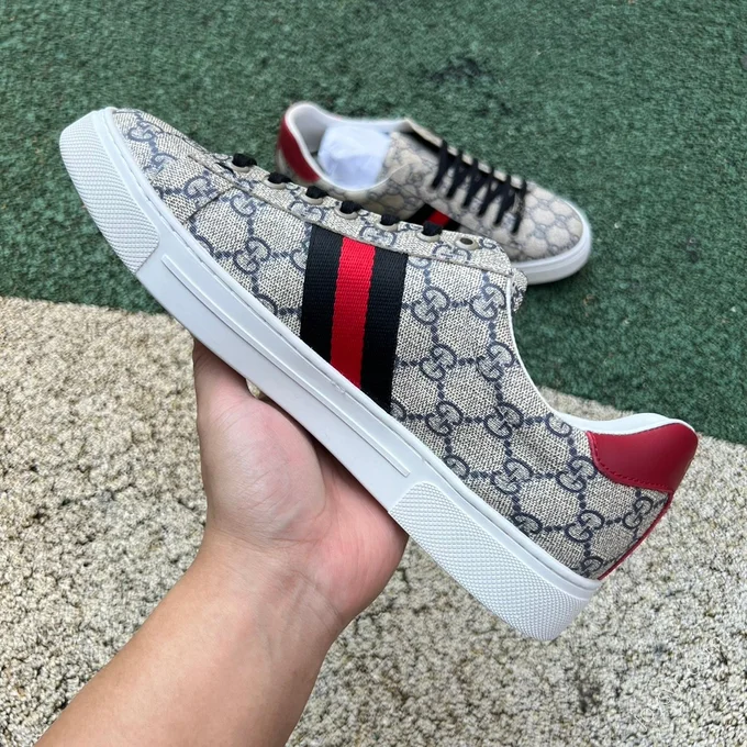 Gucci Ace Red Brown Beige