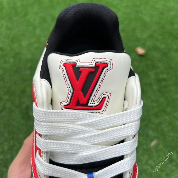 LOUIS VUITTON Trainer White Black Red