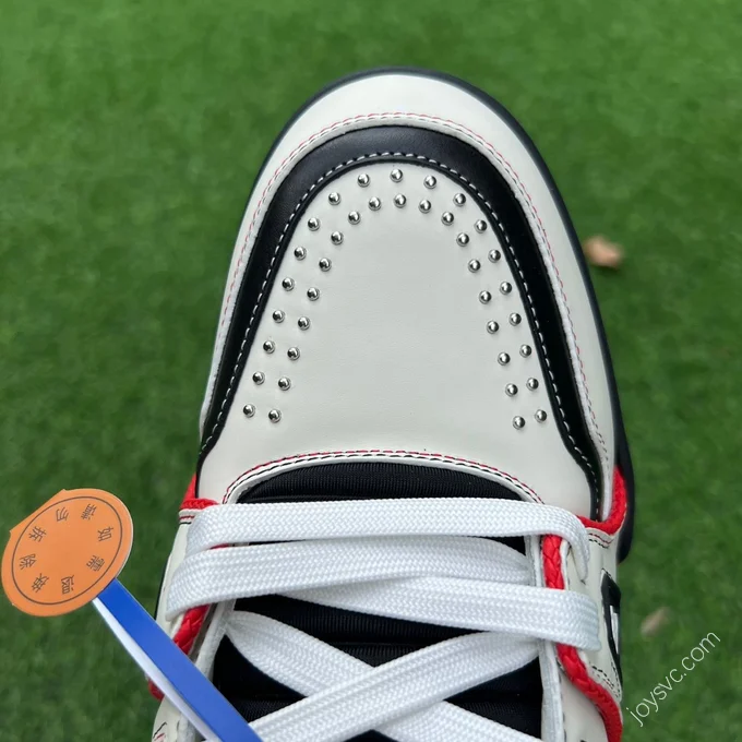 LOUIS VUITTON Trainer White Black Red