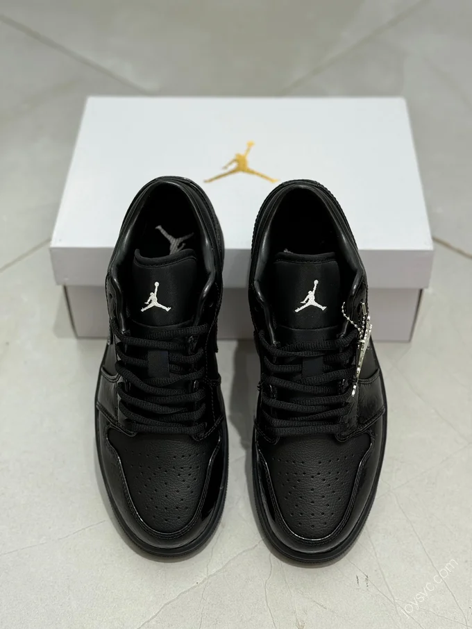 AJ1 Low Black Patent Leather HJ7743-010