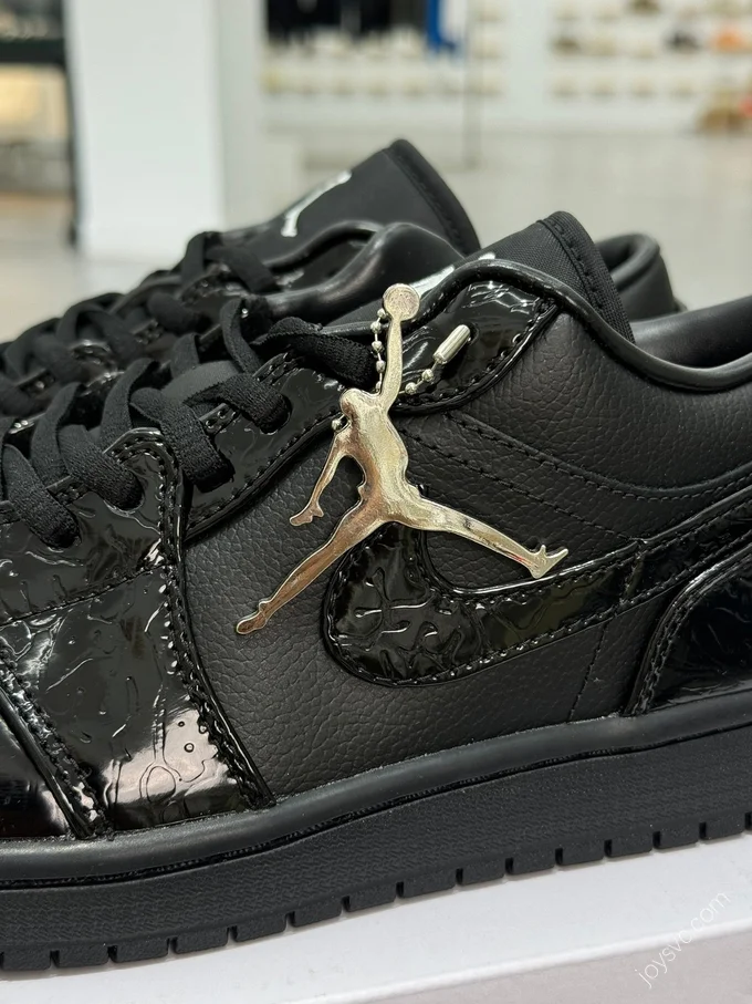 AJ1 Low Black Patent Leather HJ7743-010