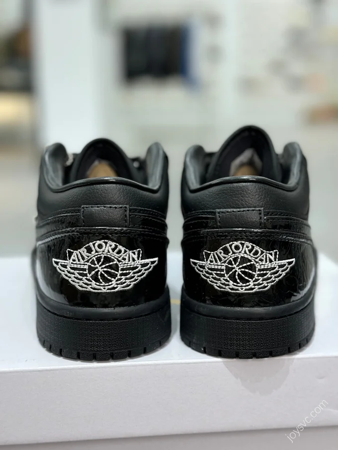 AJ1 Low Black Patent Leather HJ7743-010