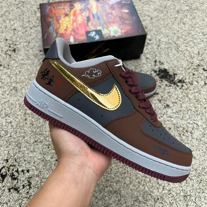 Nike Air Force 1 Brown Black