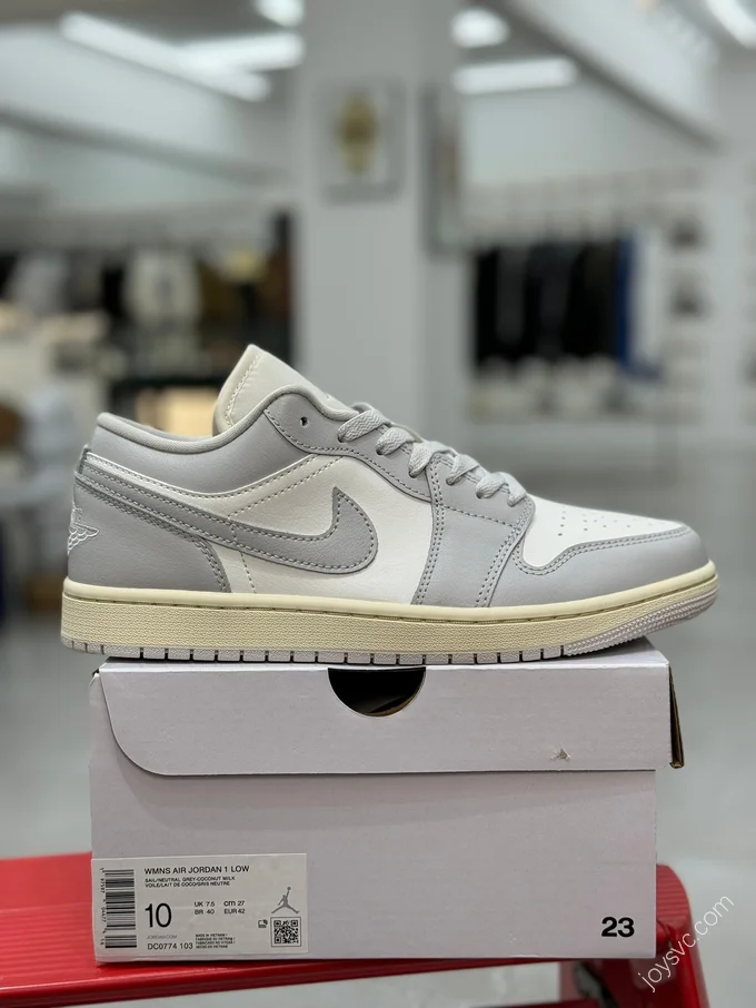 Air Jordan 1 Low White Gray DC0774-103