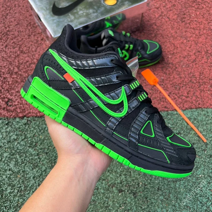 Off-White x Nike Air Rubber Dunk Green Black CU6015-001