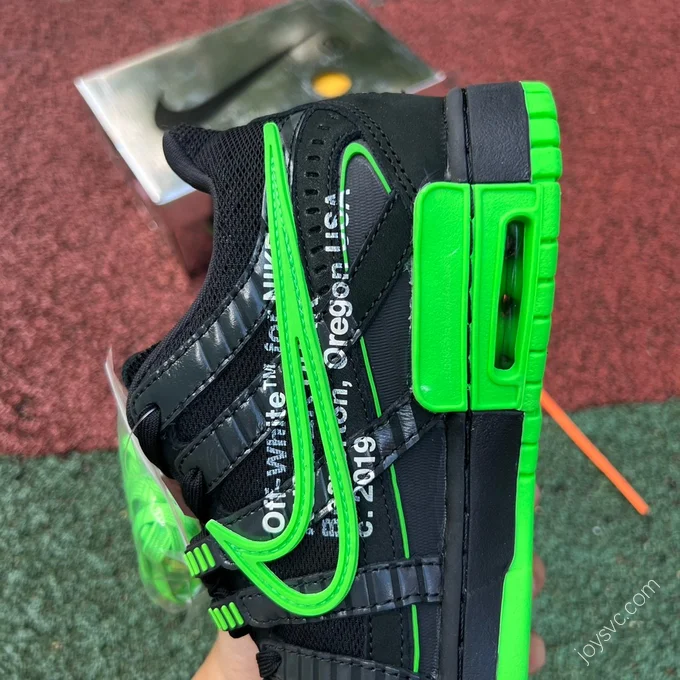 Off-White x Nike Air Rubber Dunk Green Black CU6015-001