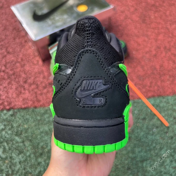 Off-White x Nike Air Rubber Dunk Green Black CU6015-001