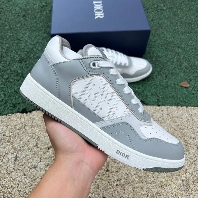 DIOR B27 Low White Grey