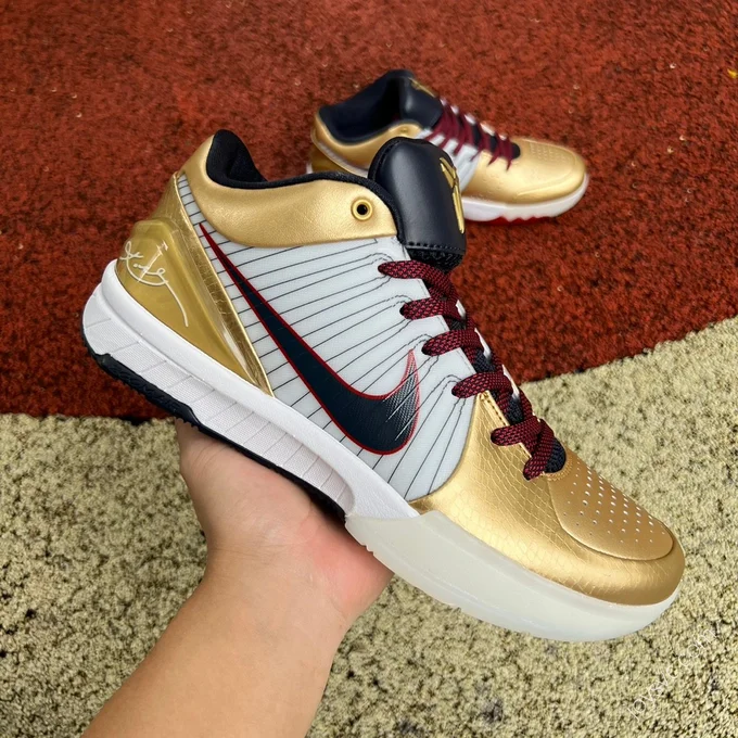 Nike Zoom Kobe 4 Gold White FQ3544-100