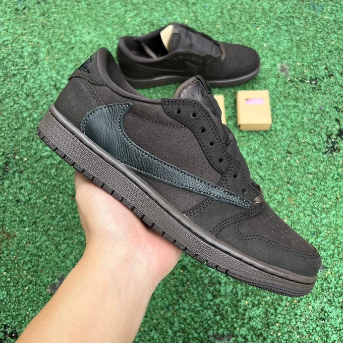 Travis Scott x Air Jordan 1 Low Black Mocha LJR DM7866-202