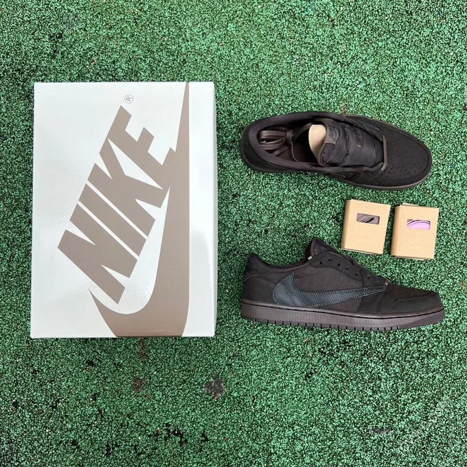 Travis Scott x Air Jordan 1 Low Black Mocha LJR DM7866-202