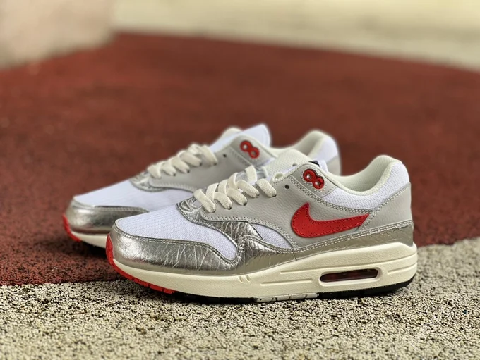 Nike Air Max 1 Premium White Red HF7746-100