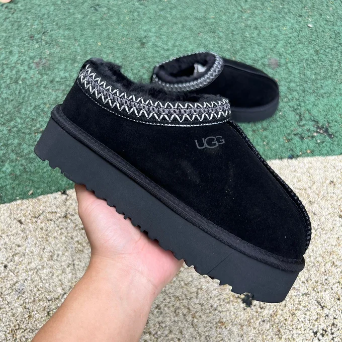 UGG Black Platform Low-Top