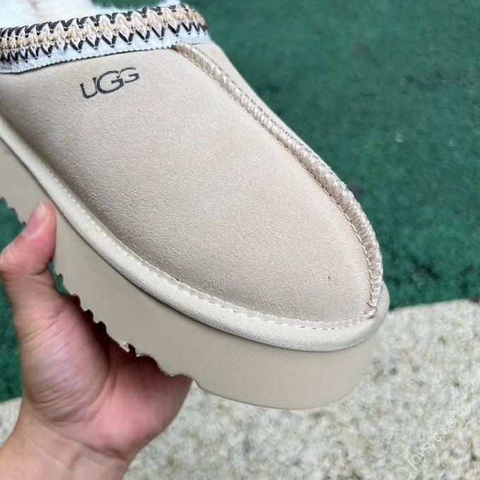 UGG Beige Platform Low-Top