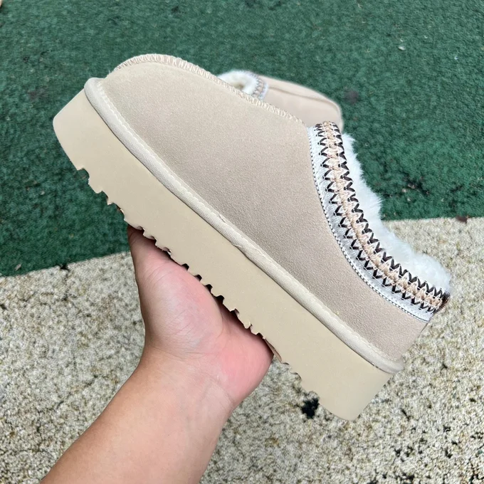 UGG Beige Platform Low-Top