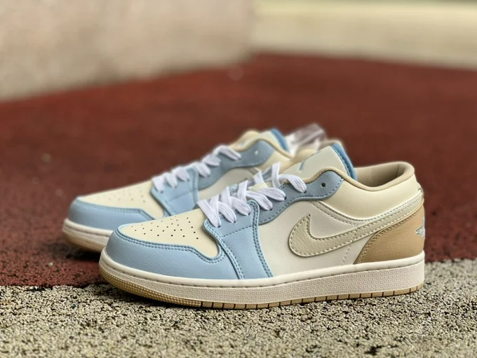 Air Jordan 1 Low Beige Blue HQ4186-111