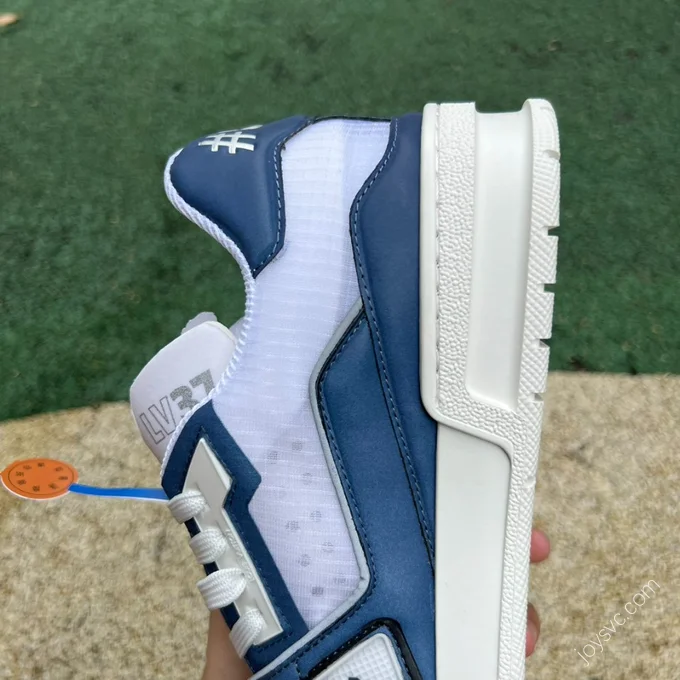 LOUIS VUITTON Trainer White Blue