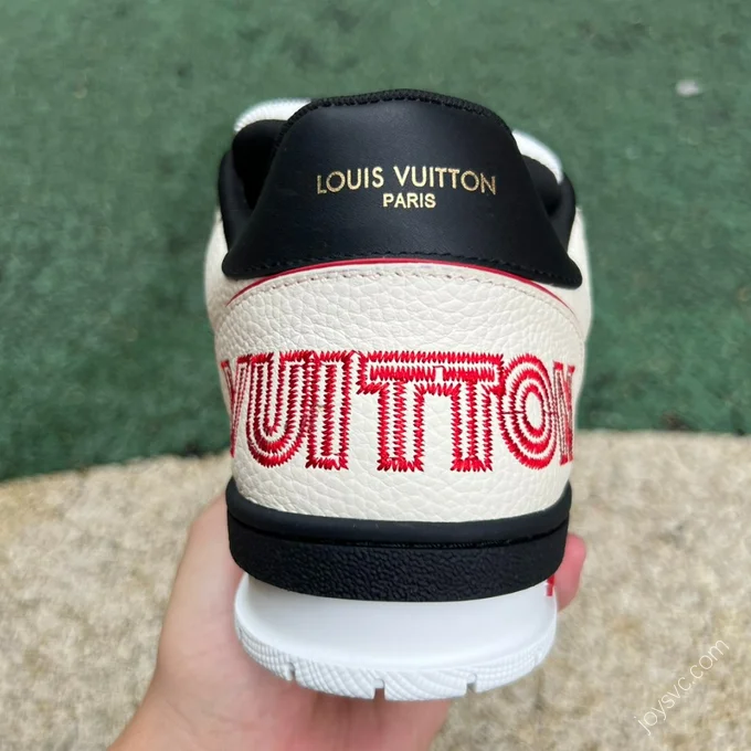 LOUIS VUITTON Trainer Beige Black Red