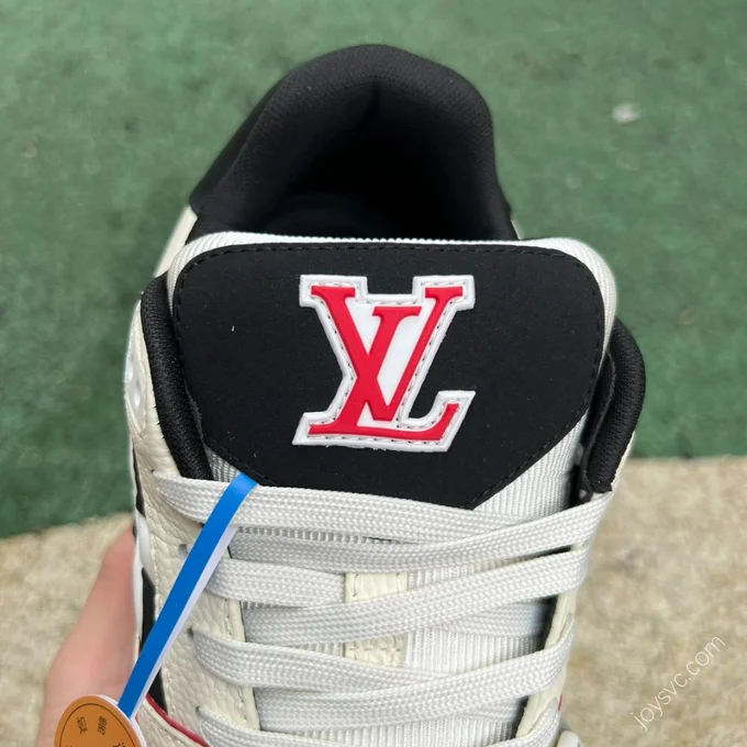 LOUIS VUITTON Trainer Beige Black Red