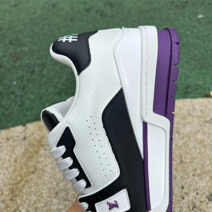 LOUIS VUITTON Trainer White Black Purple