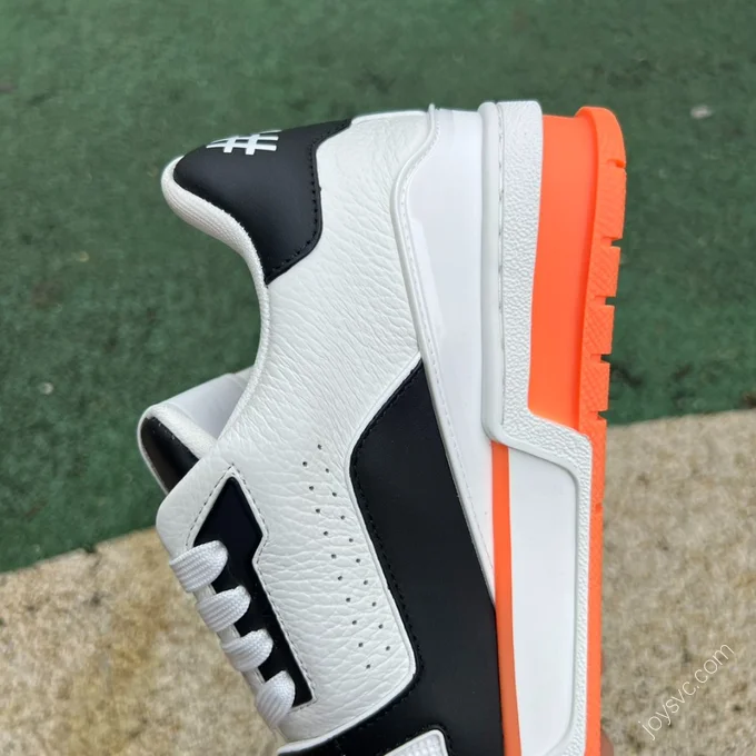 LOUIS VUITTON Trainer White Black Orange