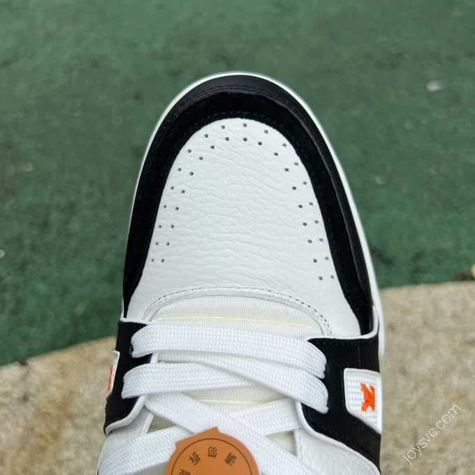 LOUIS VUITTON Trainer White Black Orange