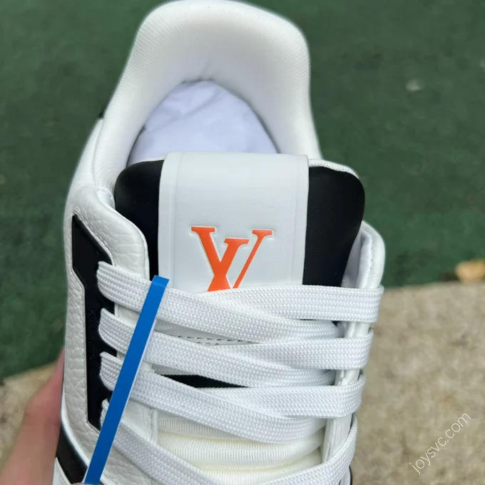 LOUIS VUITTON Trainer White Black Orange