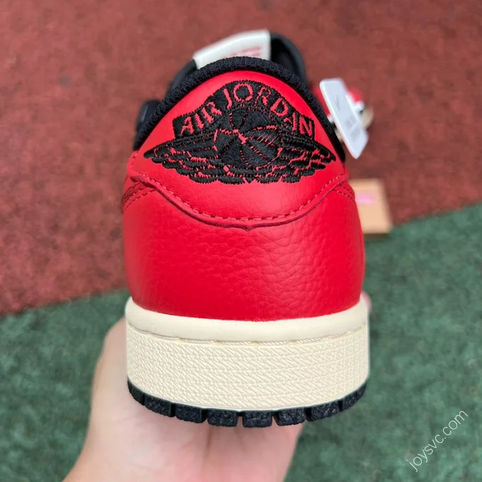 Travis Scott x Air Jordan 1 Low Black Red DM7866-061