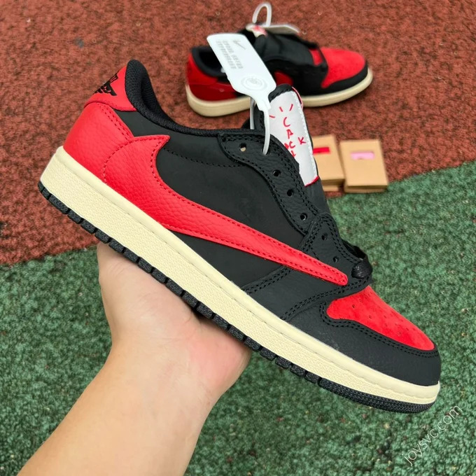 Travis Scott x Air Jordan 1 Low Black Red DM7866-061