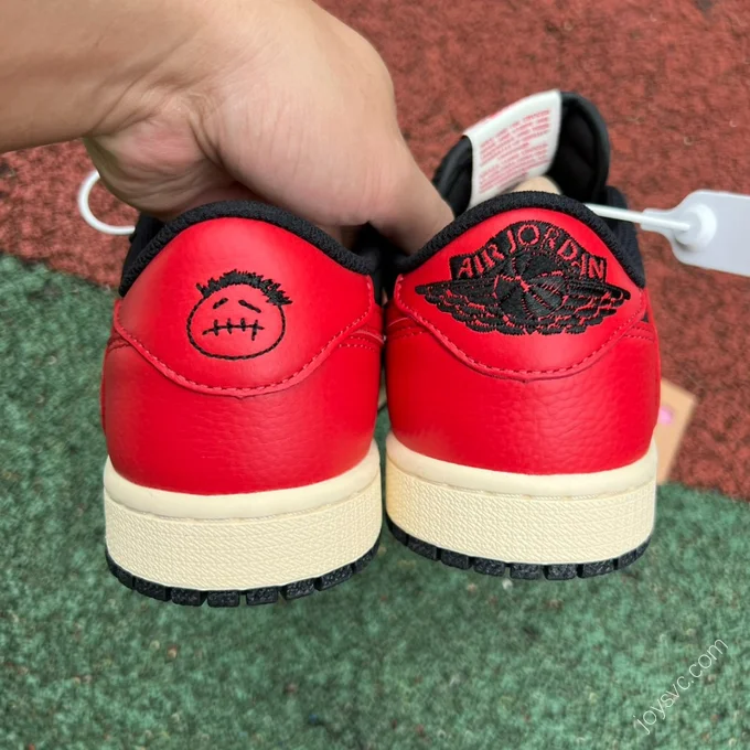 Travis Scott x Air Jordan 1 Low Black Red DM7866-061