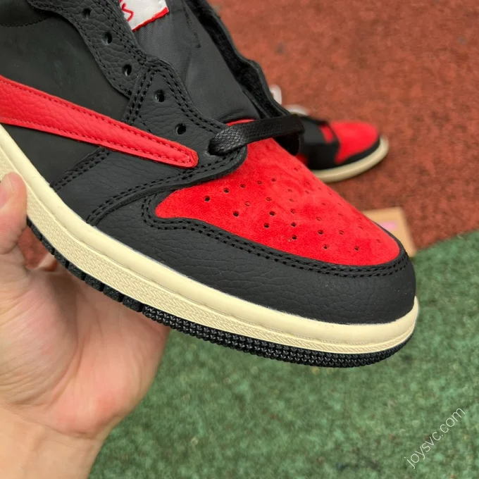 Travis Scott x Air Jordan 1 Low Black Red DM7866-061