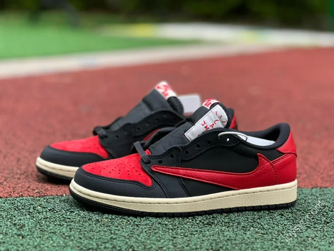 Travis Scott x Air Jordan 1 Low Black Red DM7866-061