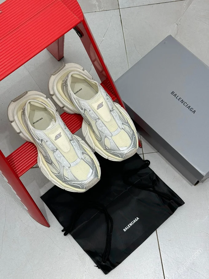 Balenciaga 3XL White Gold Slip-On